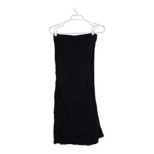 AG Cupro Strapless Midi Dress Black Size Small